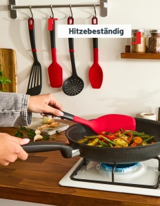 Spatula din silicon Tefal Ingenio, rezistenta la caldura, usor de curatat - Img 4