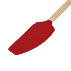 Spatula KitchenAid Classic din lemn de mesteacan Rosu rezistenta la caldura - Img 2