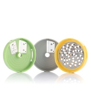 Spiralizator de legume InnovaGoods 3-in-1, manual, alb, multifunctional - Img 4