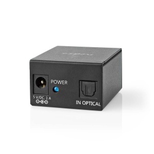 Splitter audio digital Nedis TosLink 2-Weg, 2 iesiri, metal, negru - Img 5