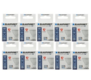 Spot LED Blaupunkt GU10, 5W, 450 Lumen, Culoare Calda 2700K, 10 buc - Img 2