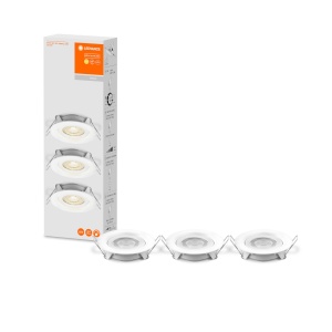Spot LED Einbaustrahler LEDVANCE, alb, dimabil, set 3 bucati