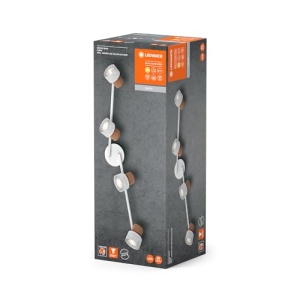 Spot LED interior LEDVANCE DECOR CORK, 4 x 3,4W, 920lm, alb, dimabil, capete reglabile - Img 6