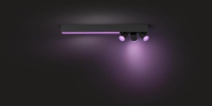 Spot LED Philips Hue Centris, 3 corpuri de iluminat, dimmabil, 16 milioane culori, negru - Img 5