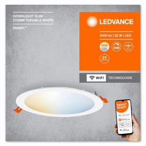 Spot LED Smart LEDVANCE Slim Downlight TW, Dimmabil, 225 mm - Img 5