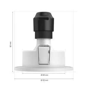 Spoturi incastrate Philips Hue White Color Ambiance Xamento, 3 buc, lumini baie, control vocal - Img 2