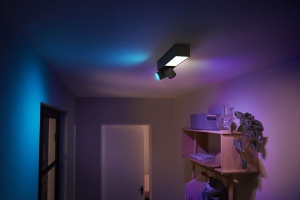 Spoturi LED inteligente Philips Hue Centris, 2 becuri, 16 milioane culori, negru - Img 6