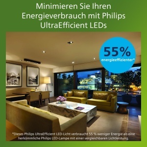 Spoturi LED Philips UltraEfficient GU10, 6 bucati, 375 Lumen, 2700 K - Img 5