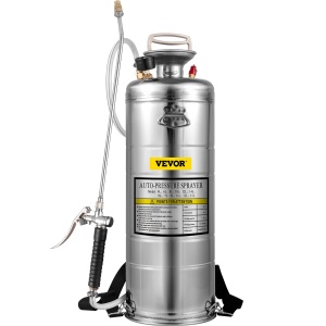Spray de presiune VEVOR 12L din otel inoxidabil, 1.5-4.0 bar, cu furtun de 91 cm
