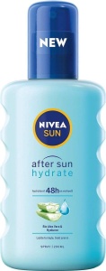 Spray hidratant dupa soare Nivea, 200 ml, cu Aloe Vera si Ulei de Avocado