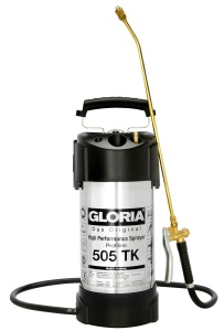 Spray profesional GLORIA 505 TK Profiline 5 L, inox, cu conexiune pentru compresor