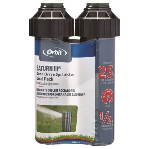 Sprinkler de gradina Orbit Saturn III, raza medie, ajustabil, negruverde