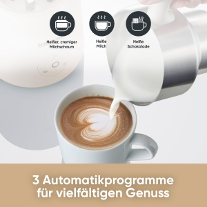 Spumant de lapte cu inductie SEVERIN Design Spumant electric de lapte cu recipient din otel inoxidabil spumare rece si calda functie de ciocolata potr - Img 2