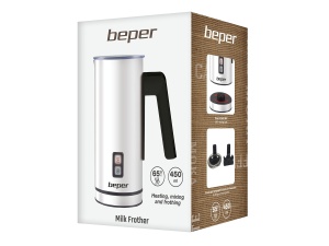 Spumator de lapte Beper BB.210, capacitate 450 ml, din otel inoxidabil - Img 6