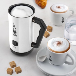 Spumator de lapte electric Bialetti, capacitate 150 ml, alb - Img 3
