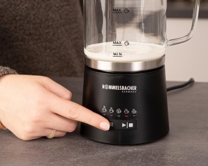 Spumator de lapte ROMMELSBACHER MS 625 5 programe glascana detasabila spumare calda si rece - Img 3
