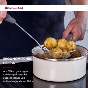 Spumiera KitchenAid cu maner ergonomic, otel inoxidabil, gri antracit - Img 4