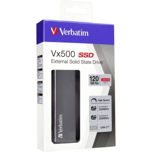 SSD extern Verbatim Vx500, 120 GB, USB 3.1, 500 MBs, spacegrau - Img 6