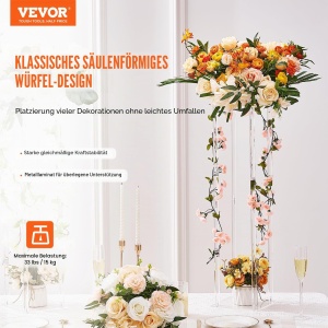 Stand de flori VEVOR 10 bucati, acril, 60 cm, design modern - Img 2