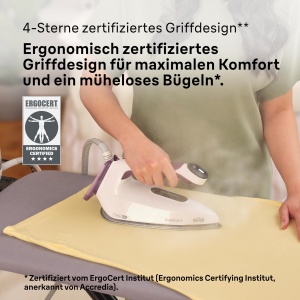 Statie de calcat Braun CareStyle 5 IS5247VI 2400W Abur vertical Rezervor 2L Violet - Img 7
