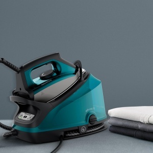 Statie de calcat Rowenta Compact Steam Pro DG7621 Abur de inalta presiune 62 Bar Rezervor 11L AlbastruNegru - Img 7