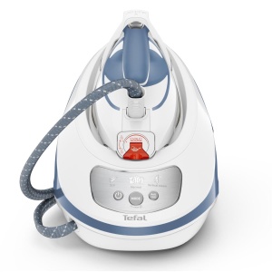 Statie de calcat Tefal Express Protect SV9202 | Presiune puternica de 7,5 bari | Explozie: 520 g/min | Rezervor de apa de 1,8 L | Tehnologie Smart Temp | colector de var detasabil | Foarte silentios | Albastru - Img 5