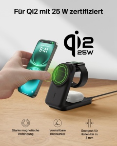 Statie de incarcare Belkin UltraCharge 3-in-1, 25W, neagra - Img 7