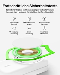 Statie de incarcare Belkin UltraCharge 3 in 1, 25W, Qi2, Alb - Img 8