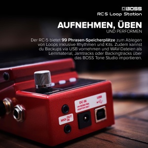 Statie de Looping BOSS RC-5 13 ore inregistrare, 32-Bit, LCD colorat - Img 5