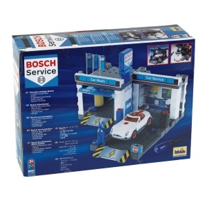 Statie de Service Auto Bosch Theo Klein 8647 cu Hebebuhne si Waschanlage, Dimensiuni 41x39x29 cm - Img 5