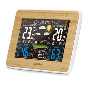 Statie Meteo Alecto WS-1560 cu Display Colorat, Senzor Exterior, Alarma - Img 3