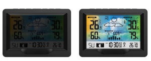 Statie Meteo BERDSEN BD-901 cu Display, Masurare Temperatura Interioara si Exterioara, Alarma Snooze, Negru - Img 7