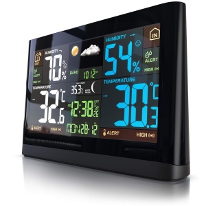 Statie meteo Brandson Funk cu display LCD color si senzor extern