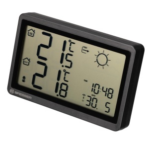 Statie Meteo Bresser Meteo Temp HZ, Neagra, Display Mare, Masurare Temperatura - Img 2