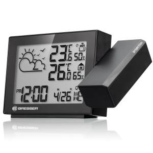 Statie Meteo Proiectie Bresser MeteoTemp Temperatura InterioaraExterioara, Umiditate, Alarma - Img 3