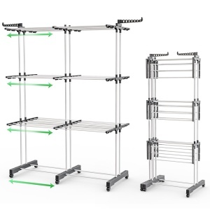 Stativ de rufe VOUNOT, extensibil, 40m, 26kg capacitate, alb
