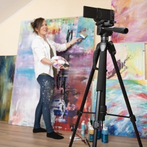 Stativ foto Hama Action 153 3D, 60-153 cm, cu suport pentru smartphone, negru - Img 11