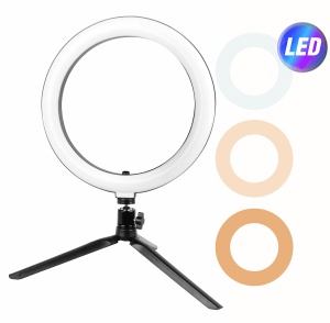 Stativ Mobil Jocca cu Lichring LED, 360 Rotire, 10 Intensitati, USB - Img 2