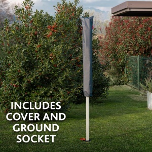 Stativ pentru rufe Vileda Sun-Lift Compact, 40 m, aluminiu, gri - Img 5