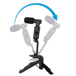 Stativ pentru Smartphone Grundig cu Lampa si Microfon, Negru, pentru Telefoane de 53-84 mm - Img 4