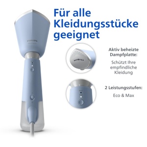 Steamer Philips Seria 5000 STH502020 Abur Vertical si Horizontal Himmelblau - Img 5
