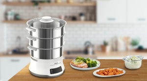 Steamer Tefal Convenient Series Deluxe, 3 niveluri, touchscreen intuitiv - Img 5
