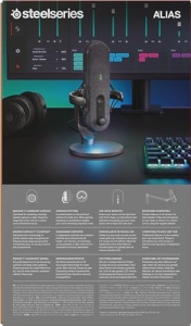 SteelSeries Alias Microfon USB Gaming Streaming Podcasting LED RGB - Img 10
