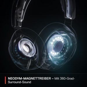 SteelSeries Arctis Nova Pro Wireless Casti Gaming Active Noise Cancellation Alb - Img 4