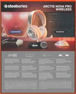 SteelSeries Arctis Nova Pro Wireless Casti Gaming Active Noise Cancellation Alb - Img 14