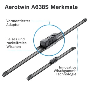 Stergatoare de parbriz Bosch Aerotwin A638S - Set 2 bucati, 650 mm si 530 mm - Img 6