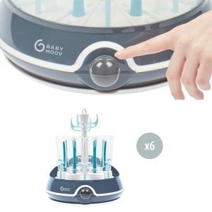 Sterilizator 2-in-1 Babymoov Turbo Plus pentru Biberon, 6 Flaconi, 6 Minute - Img 5