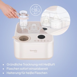 Sterilizator cu aburi Lionelo SteamUp 3in1 pentru biberoane, 4 biberoane, BPA-free - Img 4