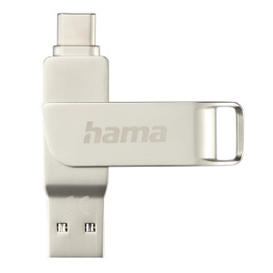 Stick USB Hama C-Rotate Pro, 128GB, USB C 3.23.0, Argintiu