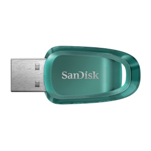 Stick USB SanDisk Ultra Eco 128 GB, viteza de citire 100 MBs, reciclabil